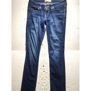 Levis Pants Women Size W27 Blue Denim Jeans Pockets Low Rise Skinny Demi Curve